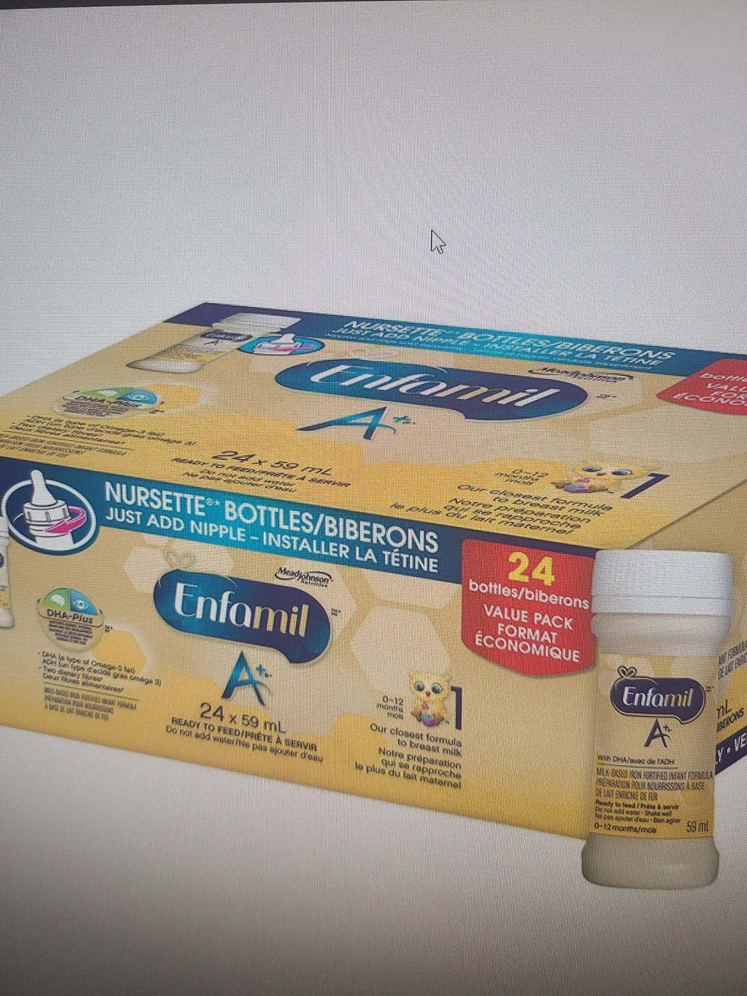 Enfamil A+ nursette bottles 24x59ml thumbnail