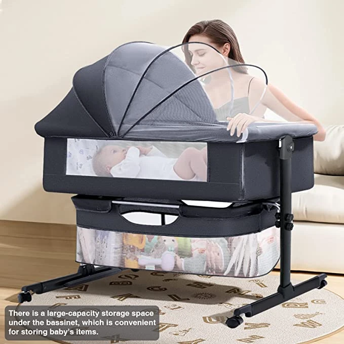 Baby Bassinet Bedside Sleeper Baby Crib - photo 2