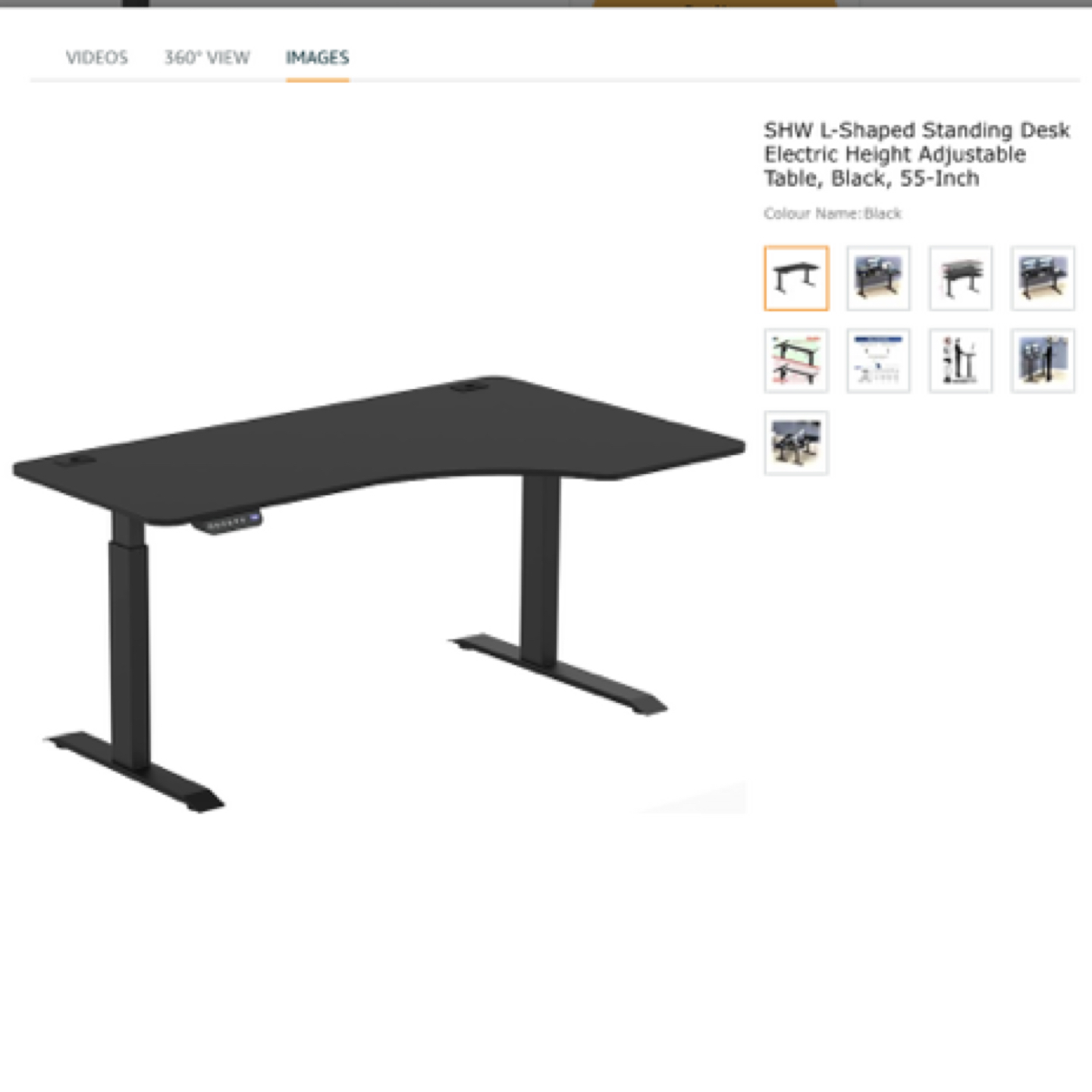 L-Shaped Standing Desk