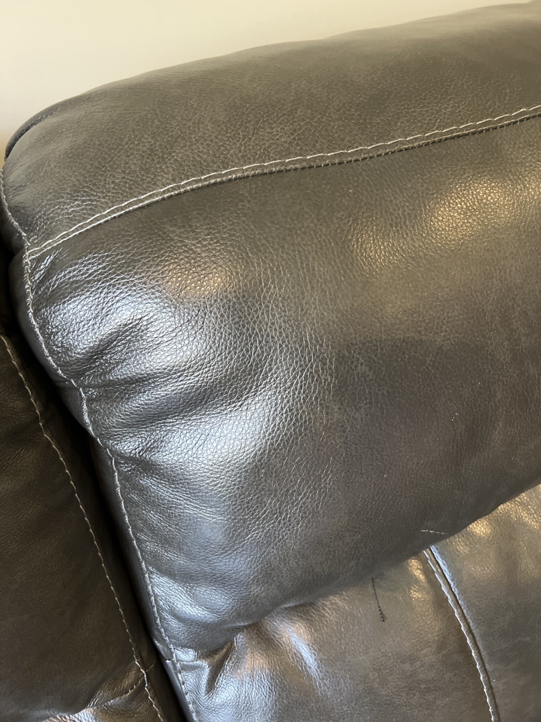 Ashley home leather couch image indicator(2)