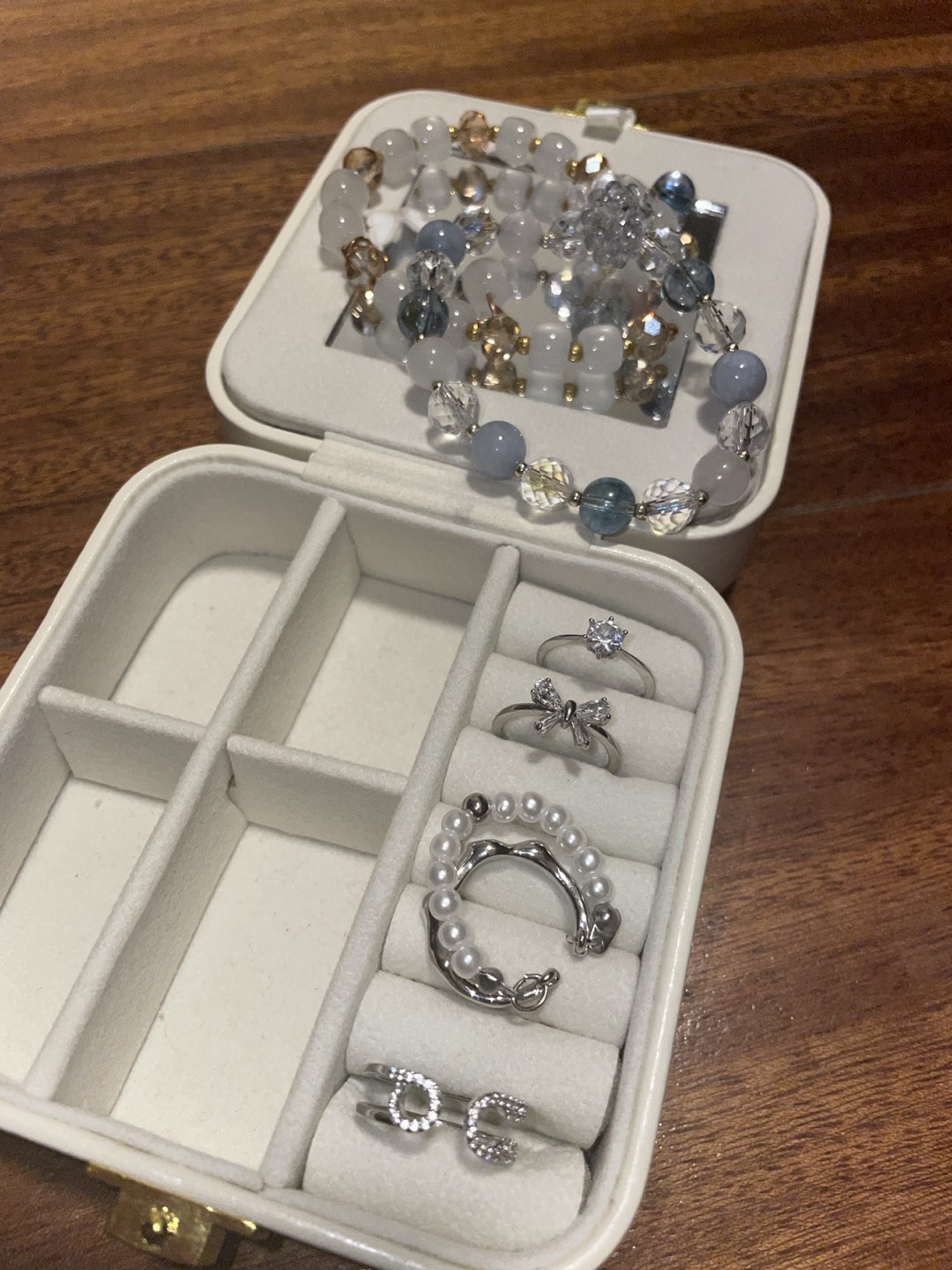 Cute rings bracelets and earrings