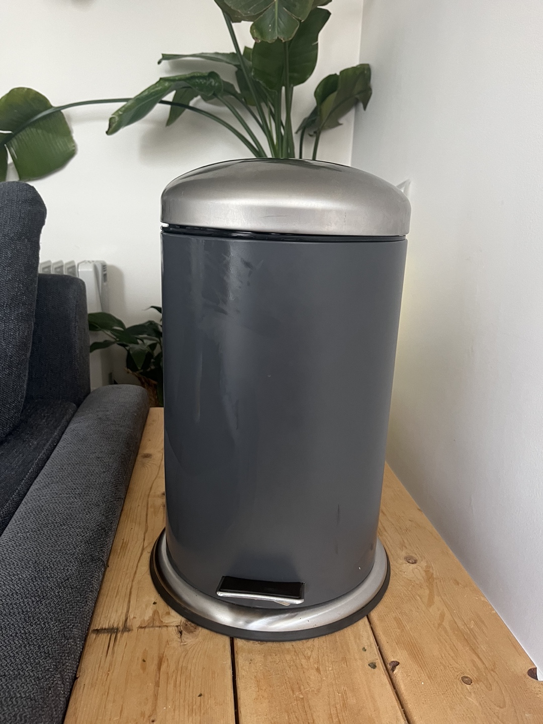 IKEA Mjösa 12L Pedal bin, dark grey