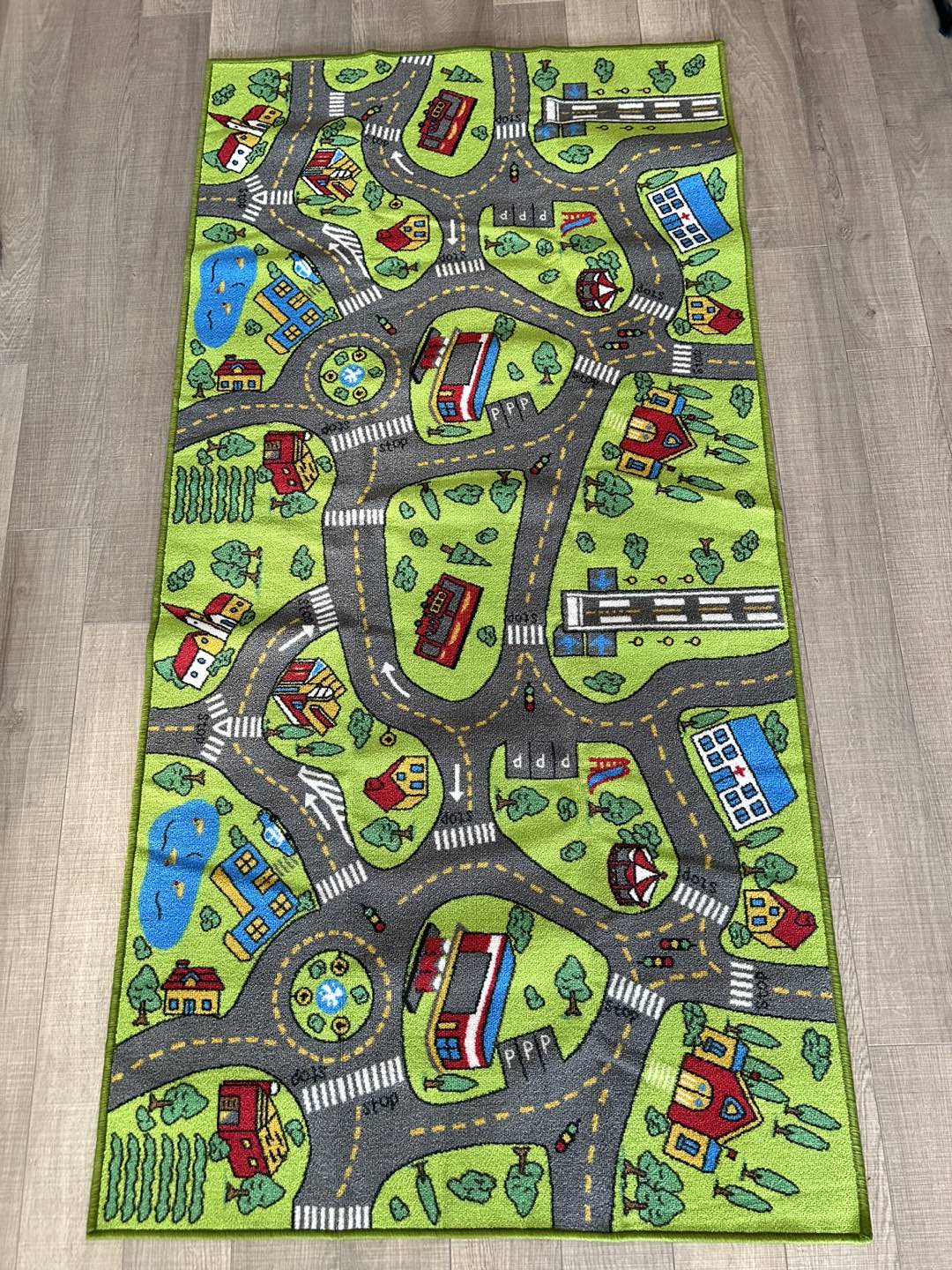 Race car Track Play Rug for toddlers