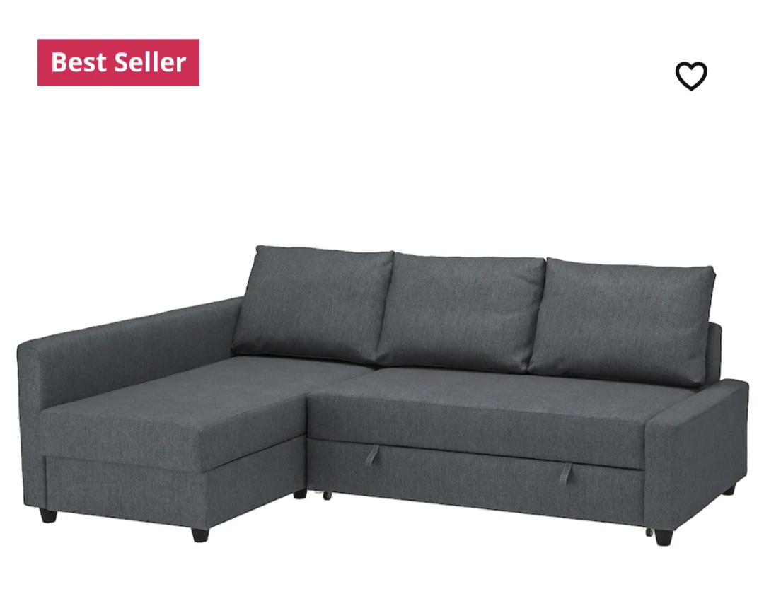 Ikea Sofa Bed With Storage - Friheten Hyllie Dark Grey color! - photo 3