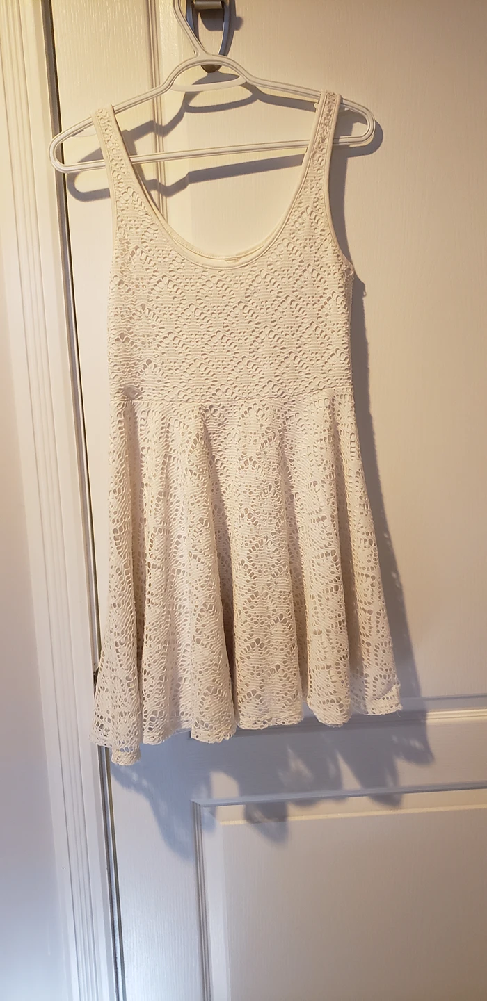 off white lace dress thumbnail