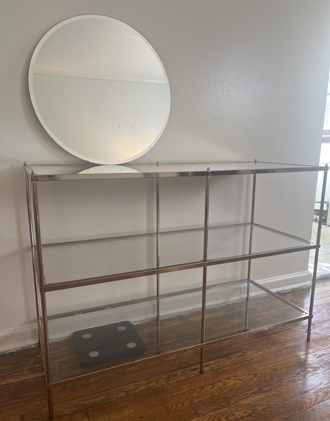 Gold display Cabinet with Mirror - photo 2