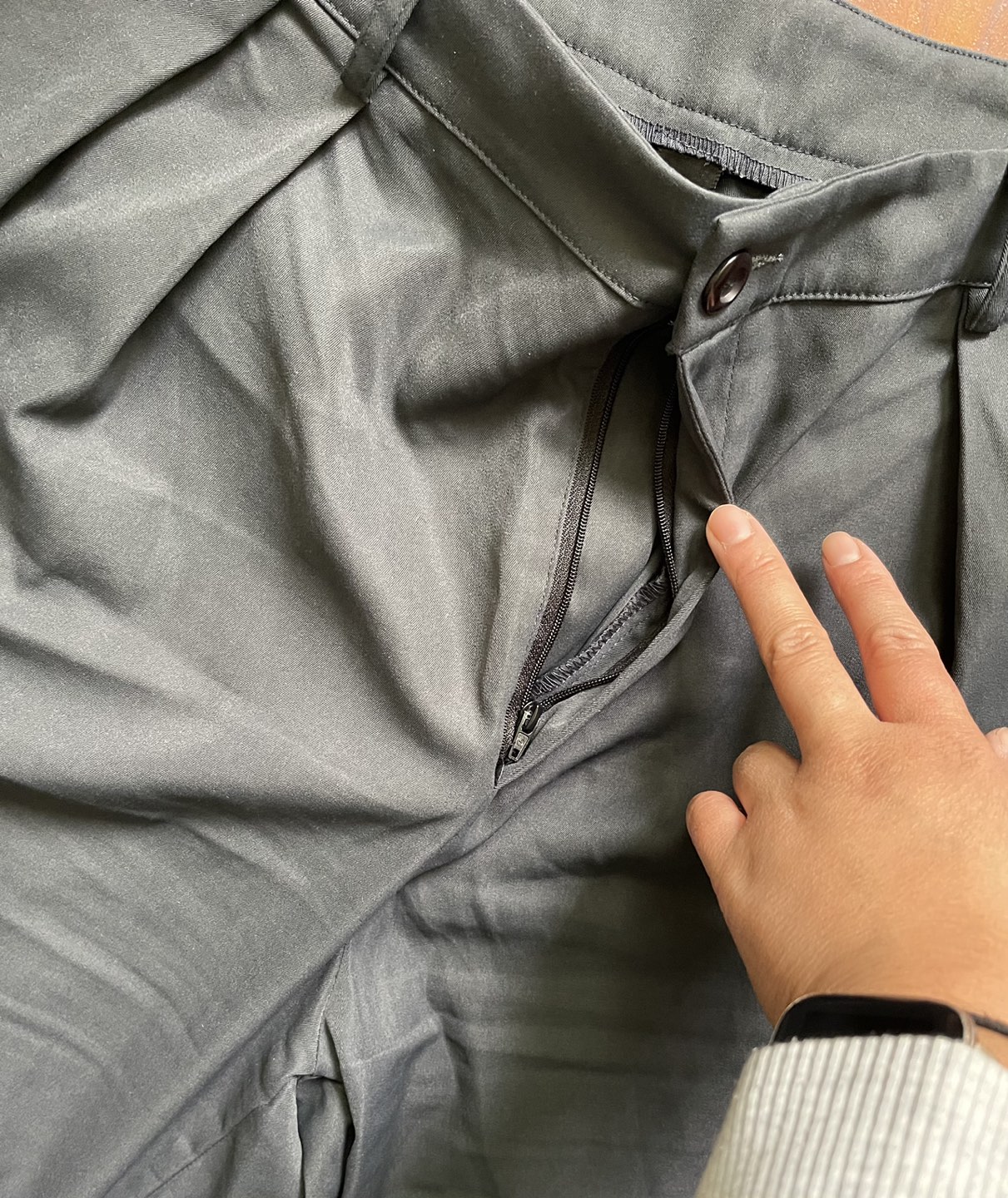 #freecycle casual cargo pants *zipper needs replacement thumbnail