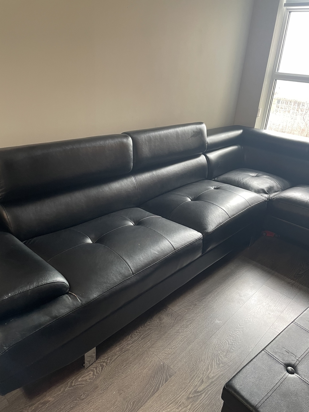Black Sectional couch
