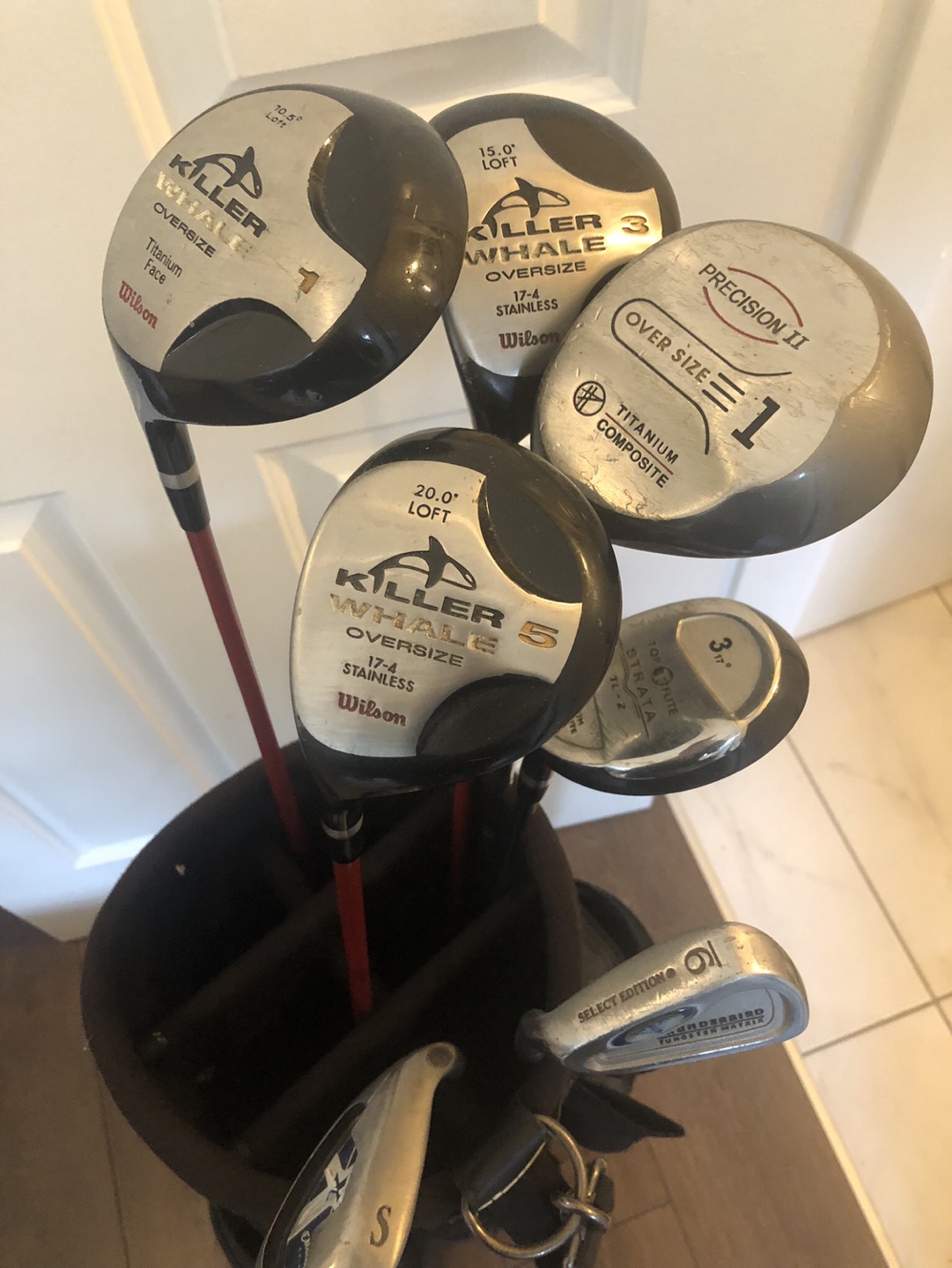 Golf clubs, covers and bag - left handed - photo 3