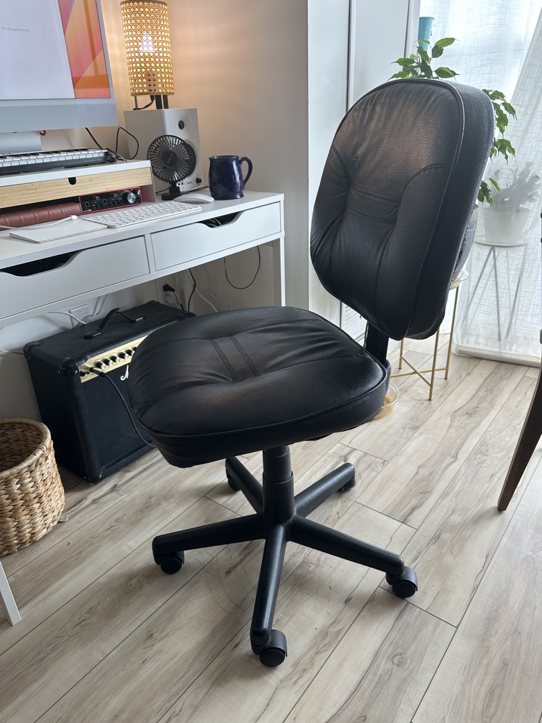 Comfy office chair armless - photo 3