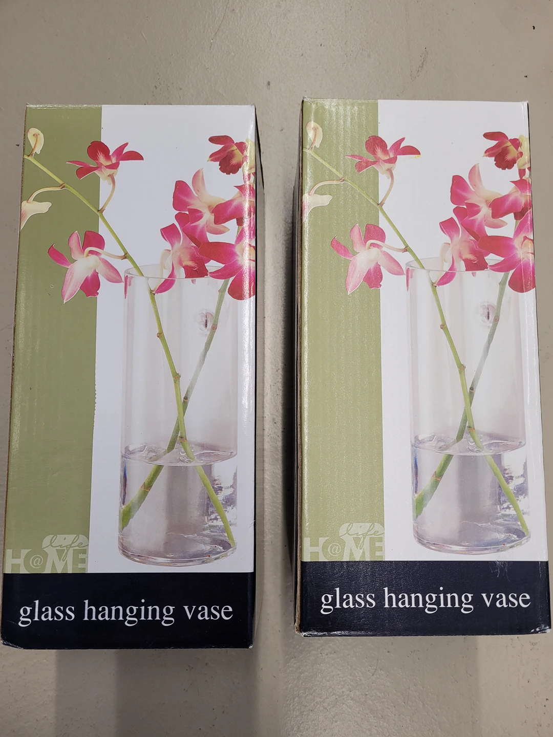 Two Glass Hanging Vases image indicator(3)