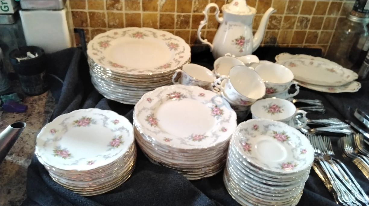Royal Albert "Tranquility " 13 Sets,  Plus much more thumbnail