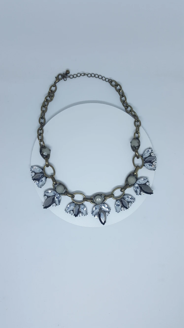 Unique Flower Necklace with Gold Colour Chain image indicator(2)