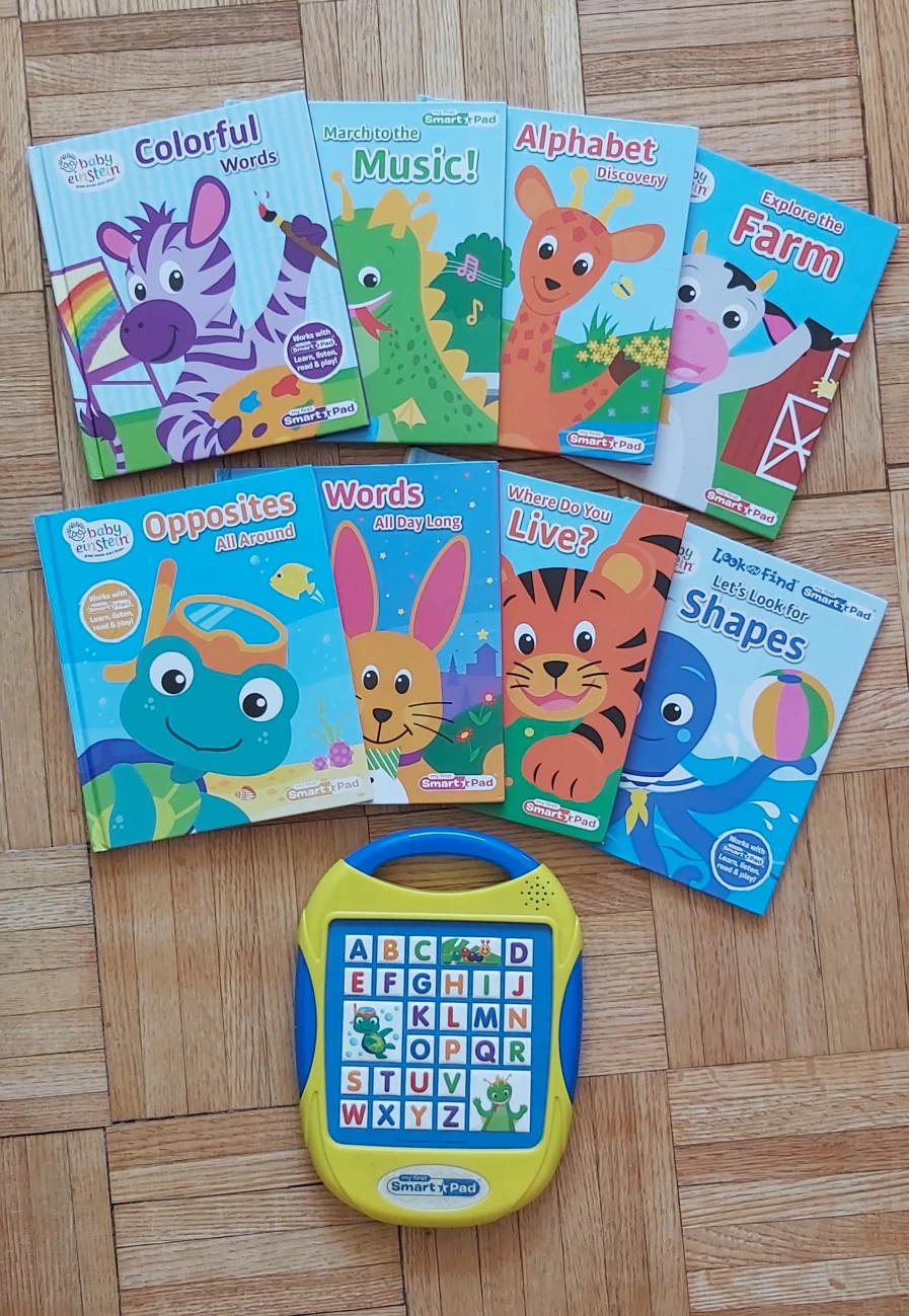 Baby Einstein Smart Pad and books
