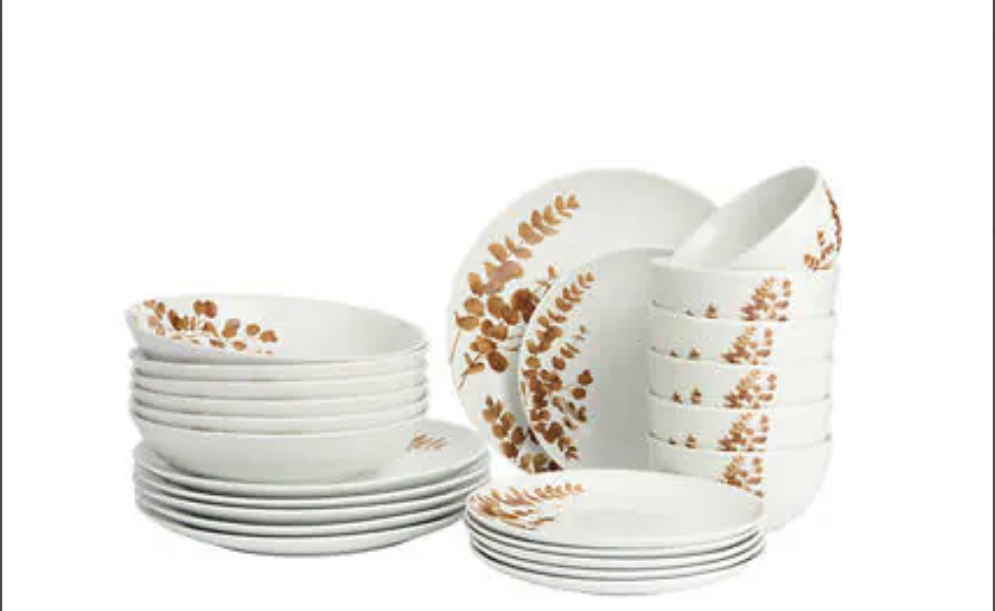 TRUDEAU Porcelain Dinnerware Set, 24-piece - photo 4