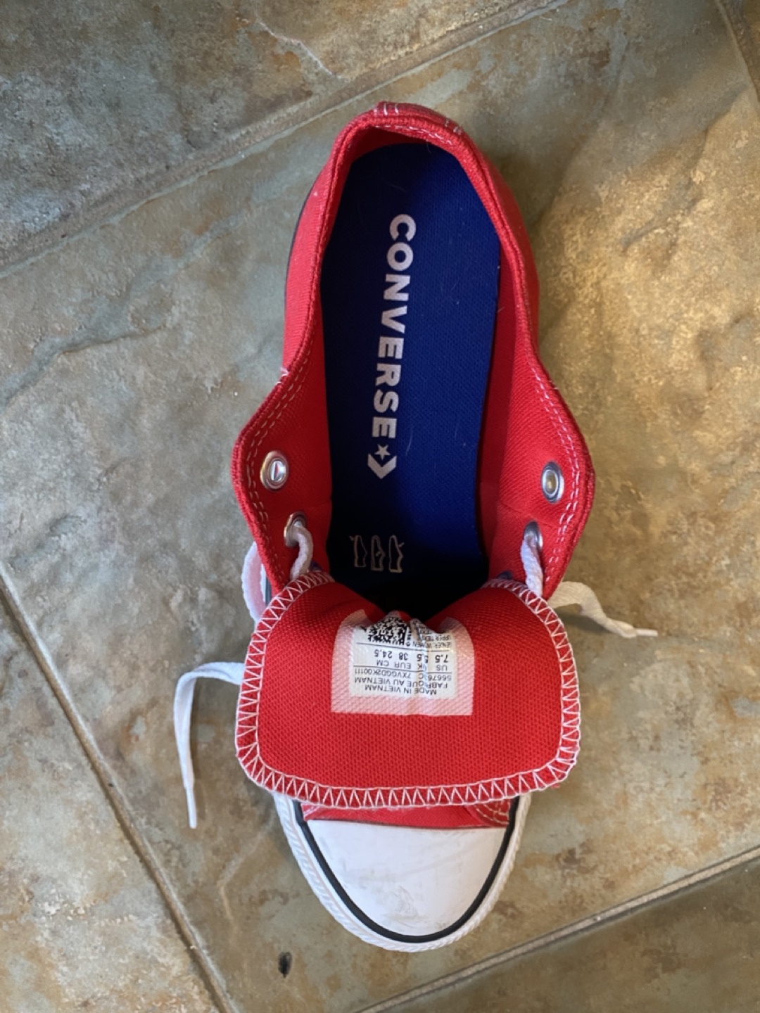Platform Red Converse Size 7.5 Women - photo 3