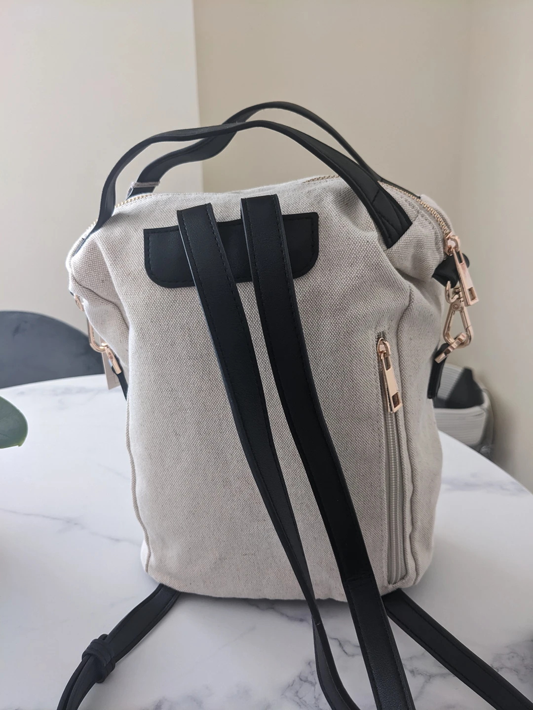 Mini canvas backpack - photo 2