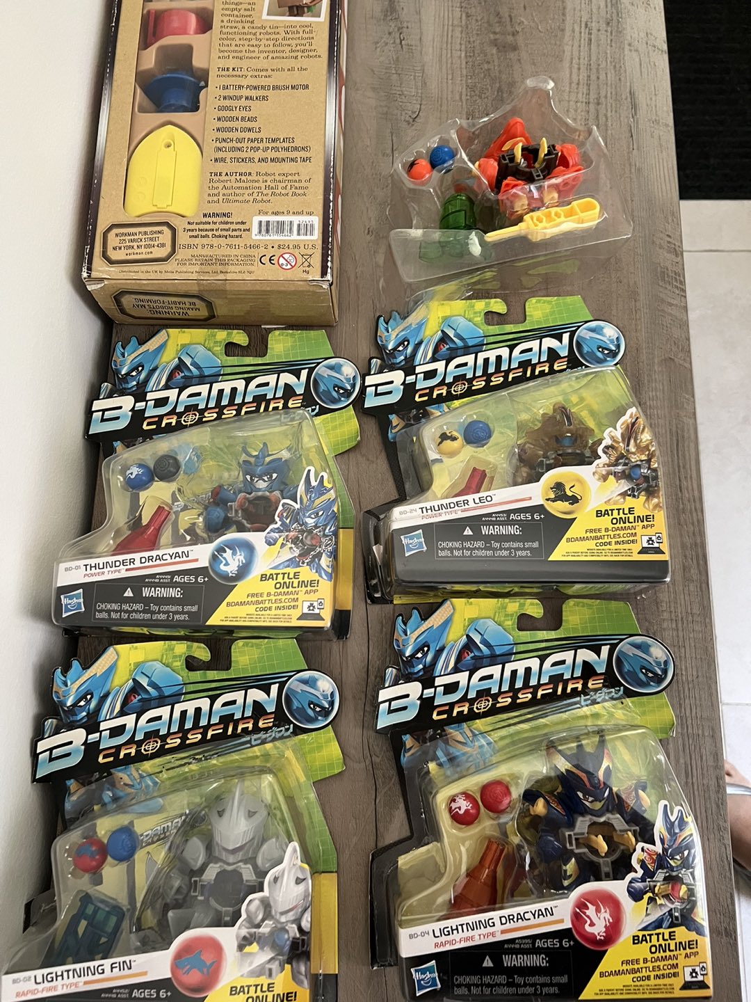 B-daman cross fire 5 complete sets + build a robot toys for boys thumbnail