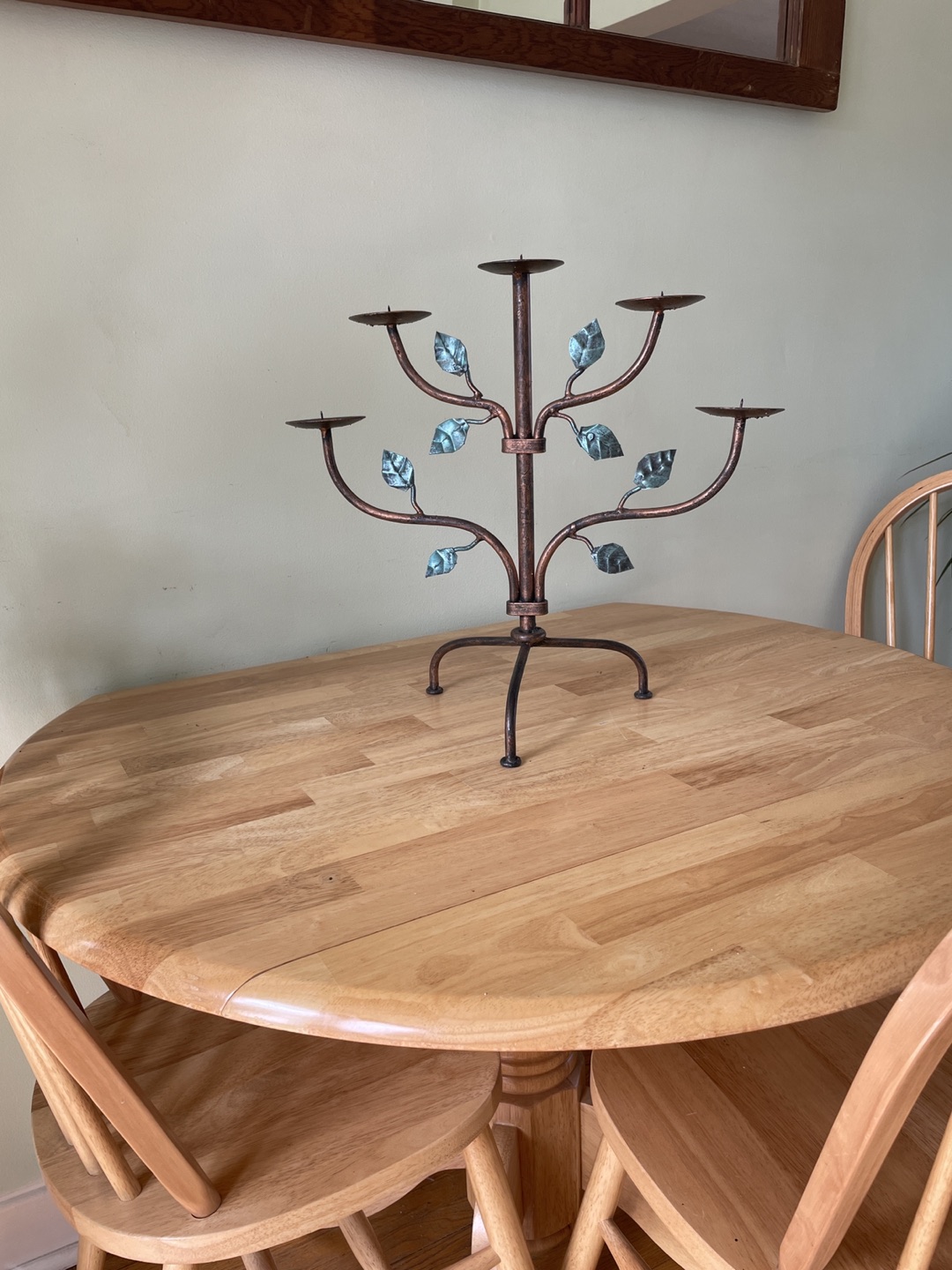 Candelabra holds five candles thumbnail