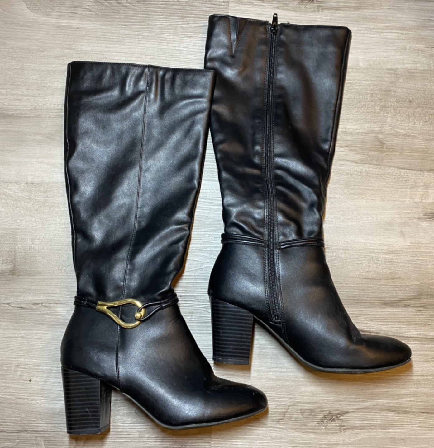 Black tall boots - photo 2