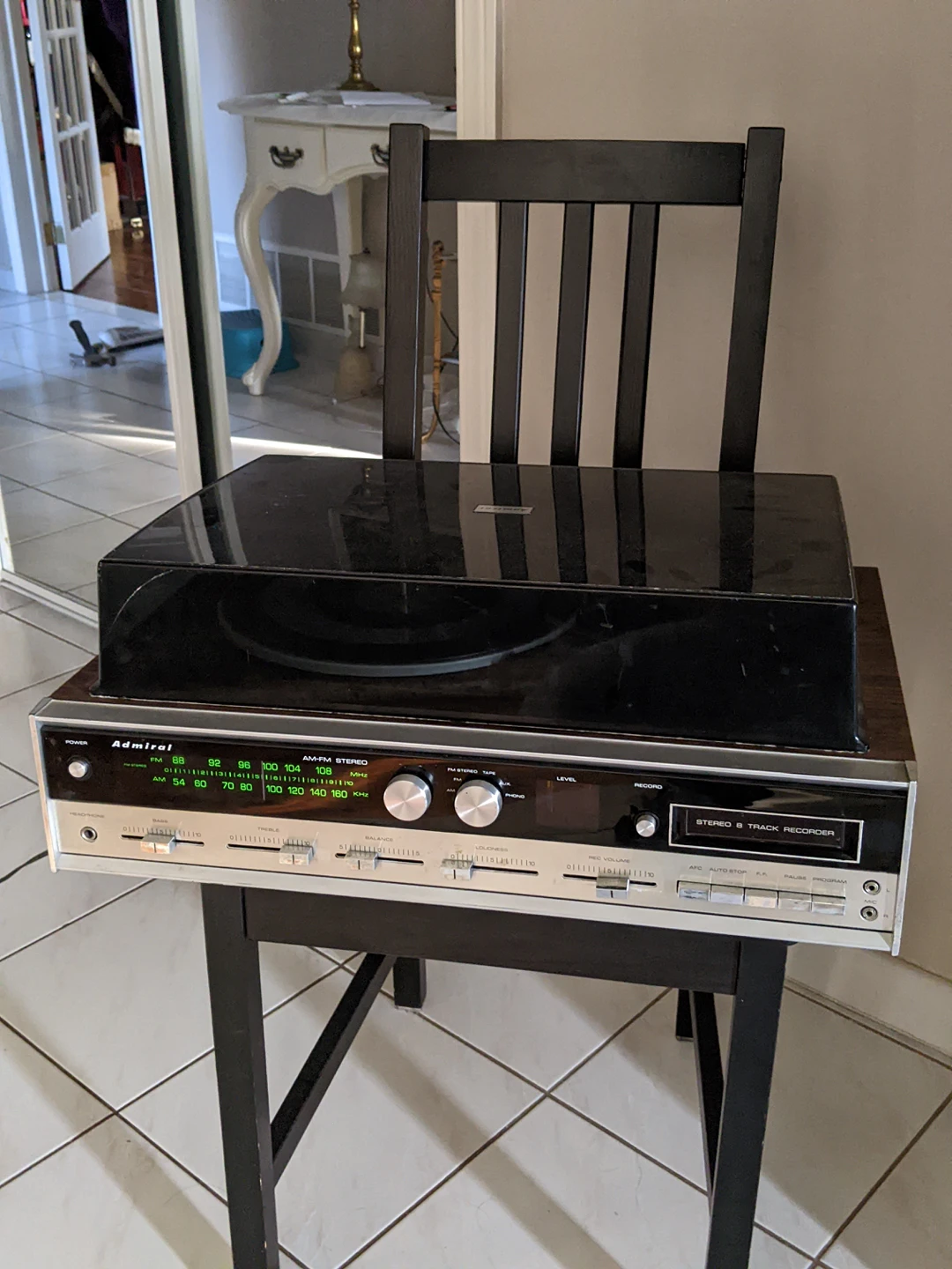 Admiral record player untested as-is thumbnail