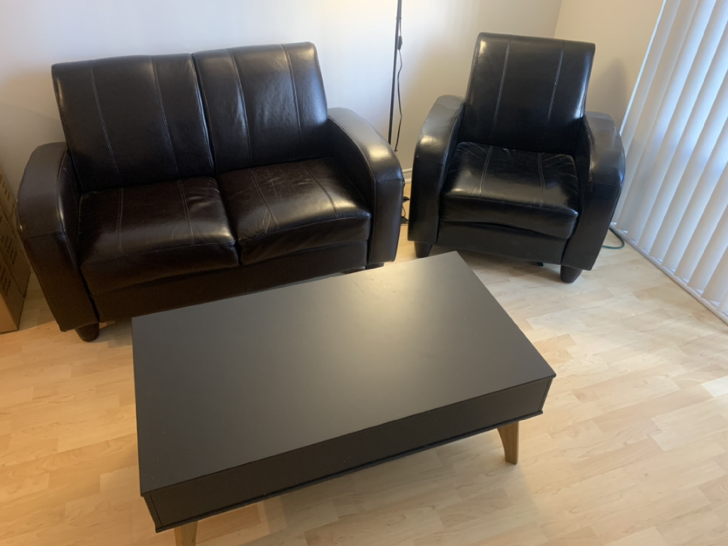 Sofa, Armchair and Coffee Table