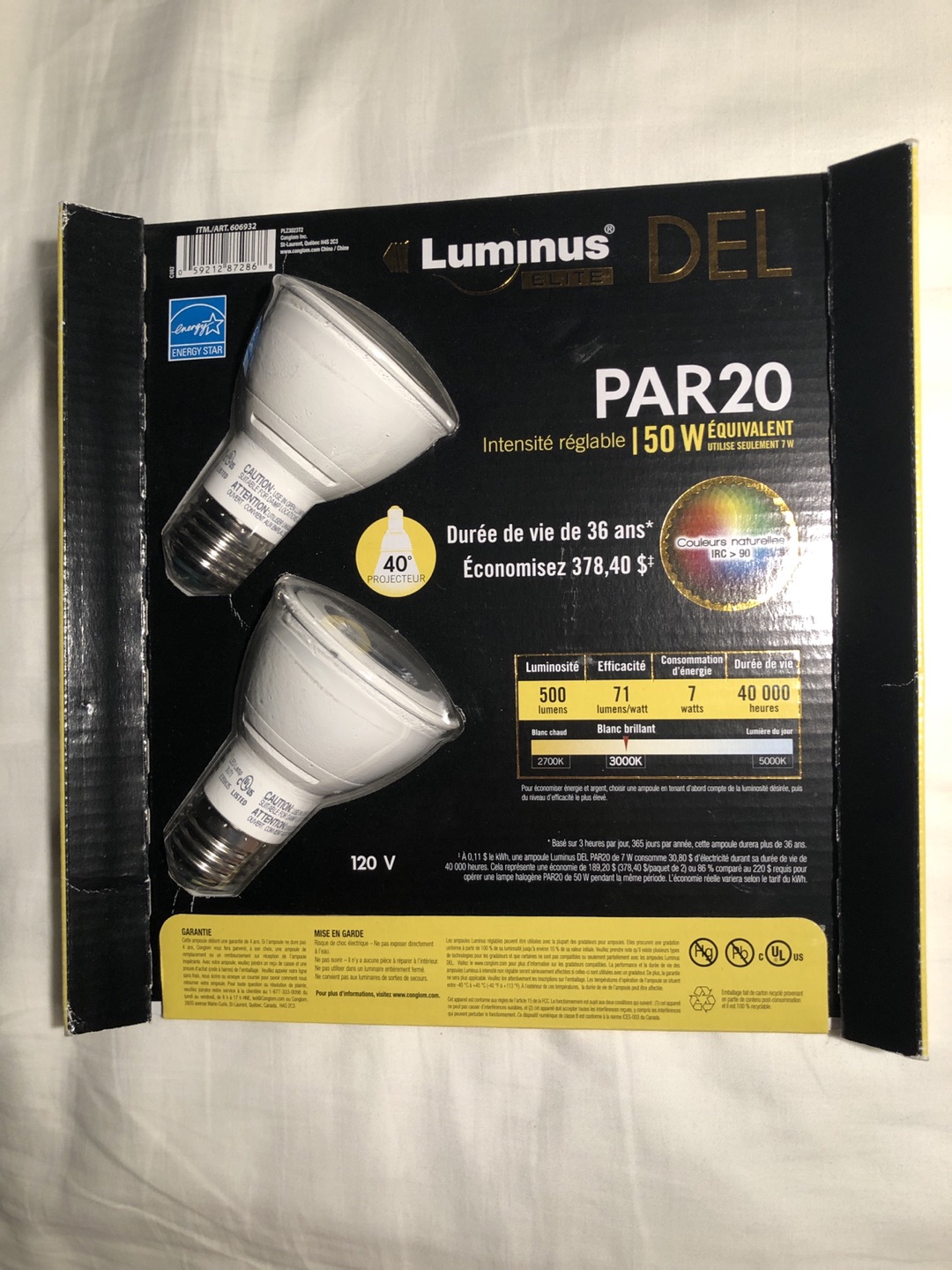 PAR20 7W LED Lights - 2pak image indicator(2)