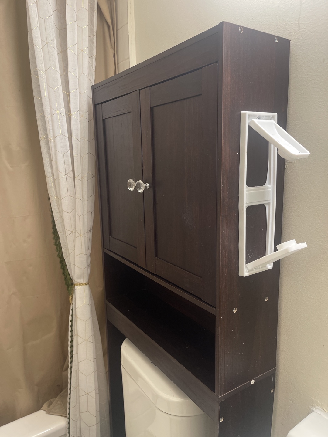 Over Toilet Storage With Paper Towel Holder - photo 2