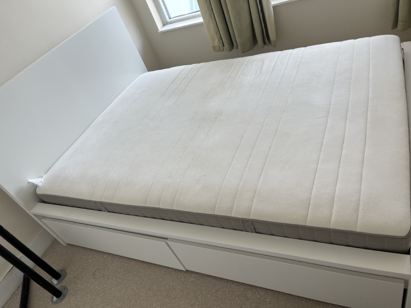 Full-size IKEA Bed Frame+Mattress - photo 2