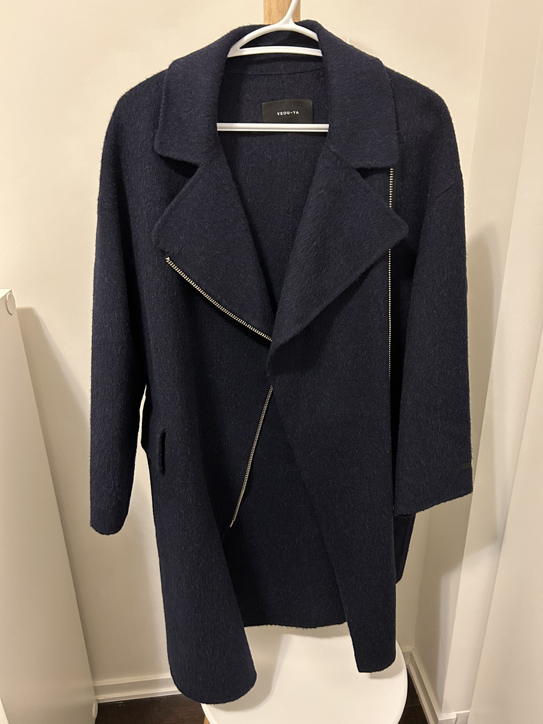 Navy coat (Korean style) thumbnail