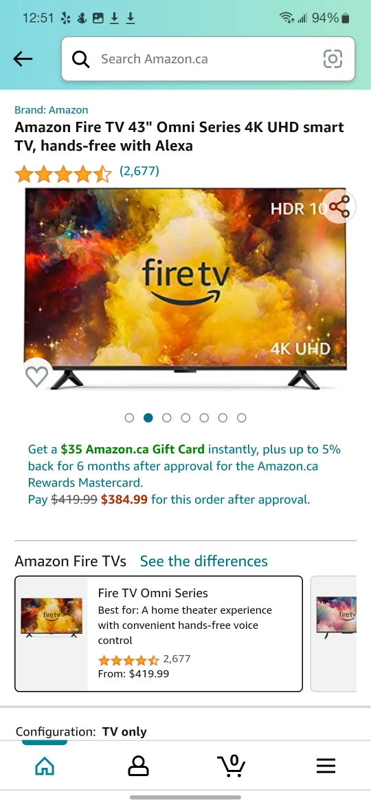 43" Smart Amazon Fire TV with Box! - photo 3