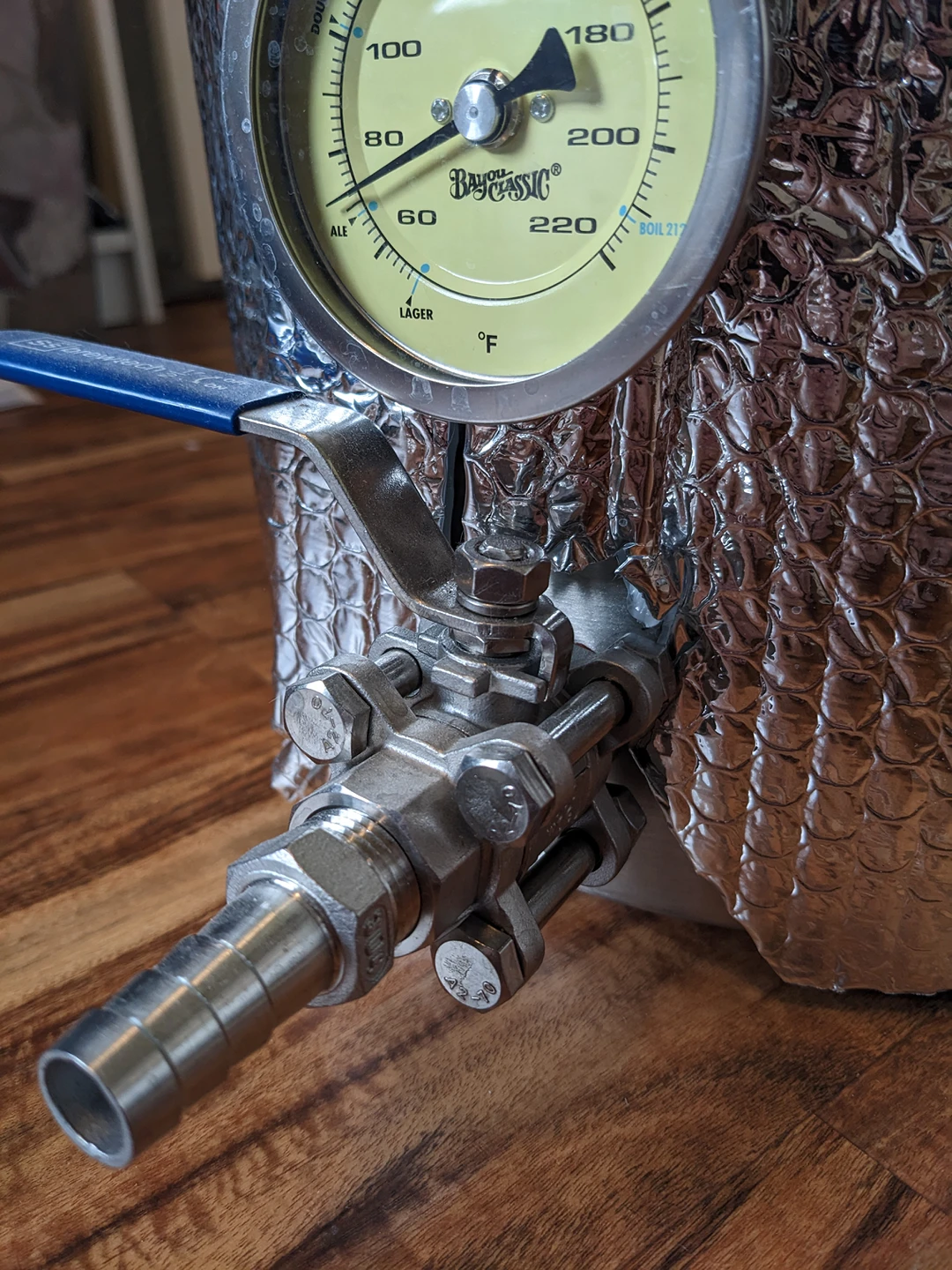 5.5gal Ss Brewtech Brew Kettle w/ spigot and temp gauge - photo 2