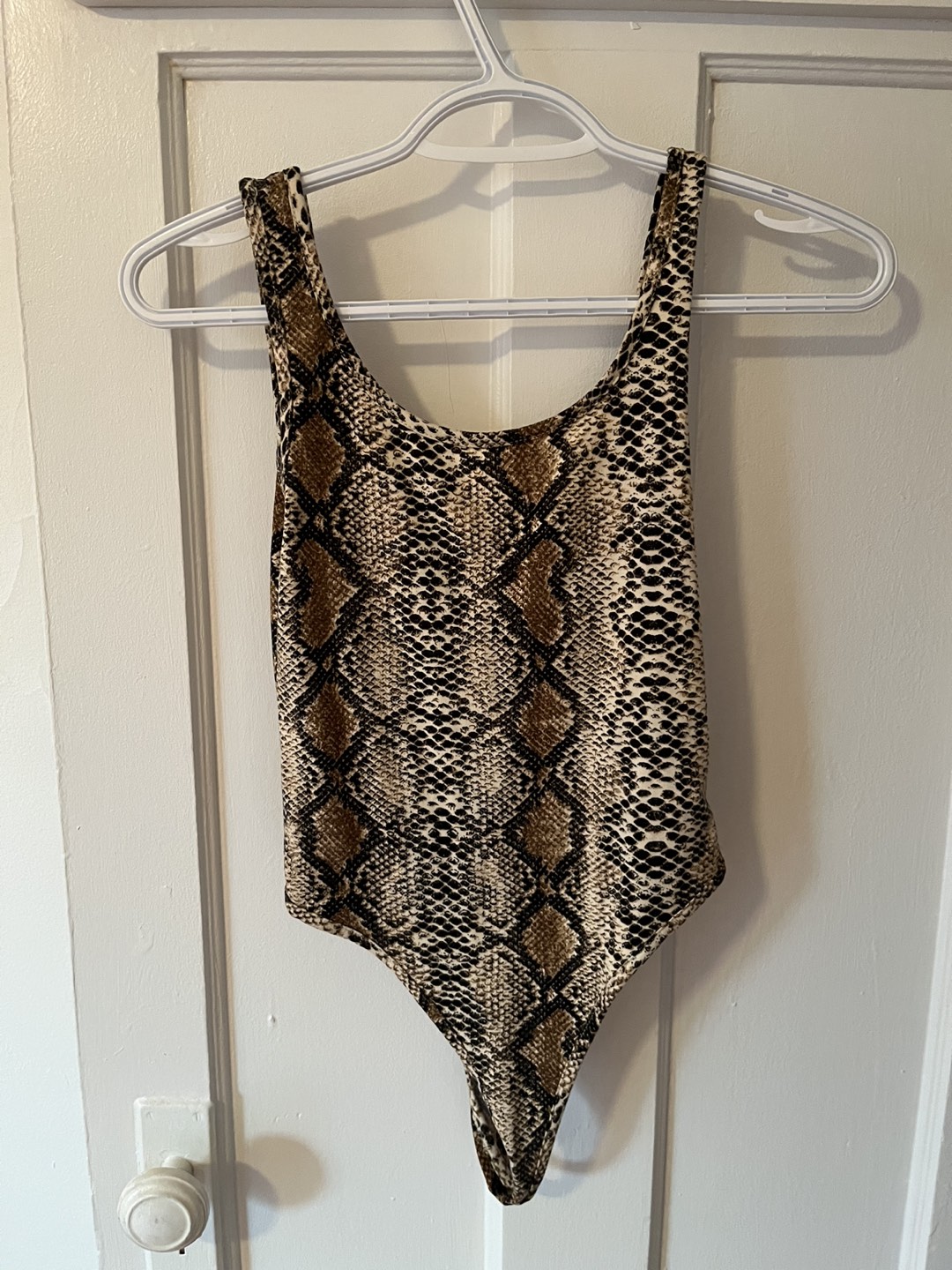 Animal print bodysuit