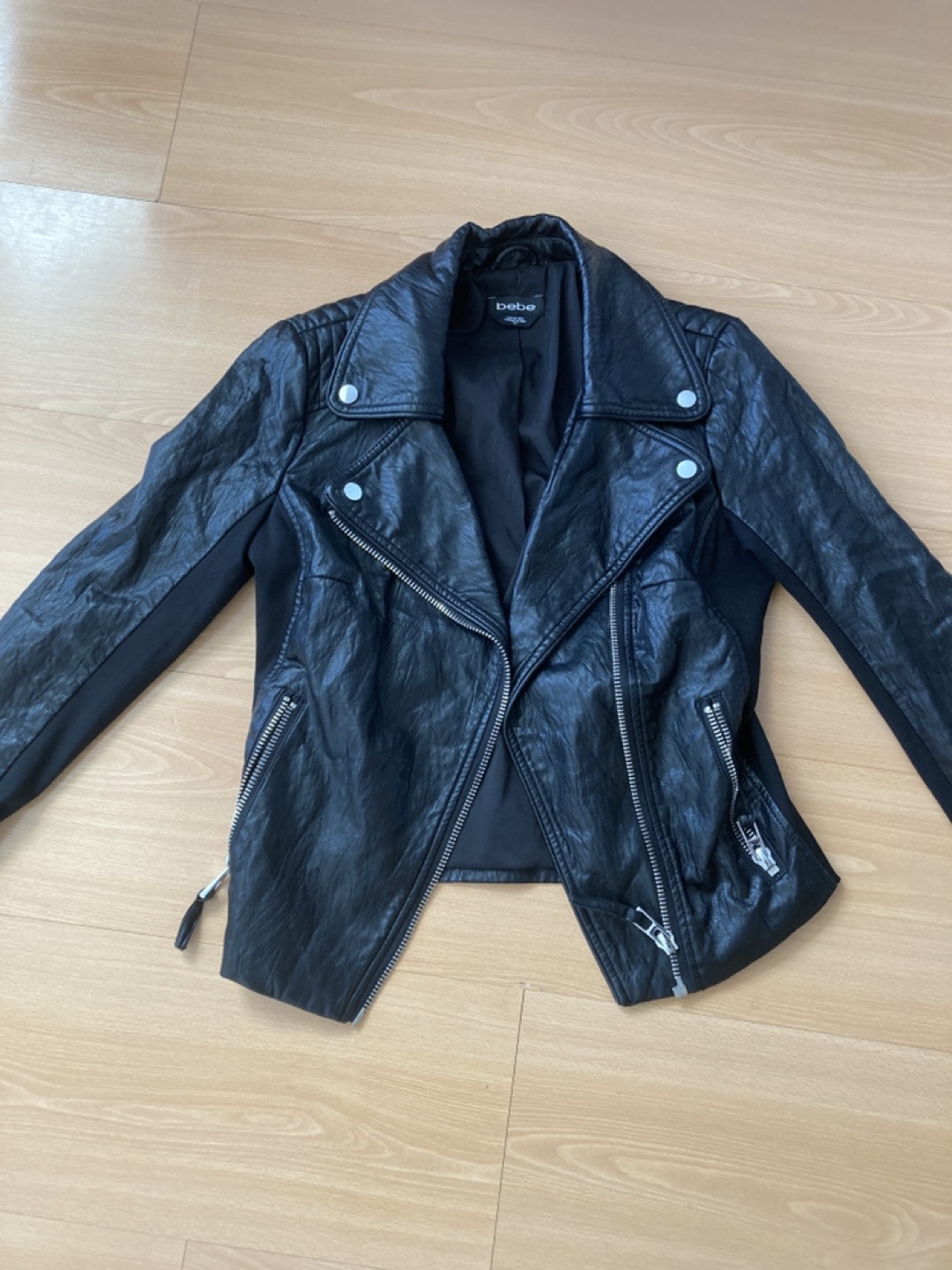 Bebe leather jacket thumbnail