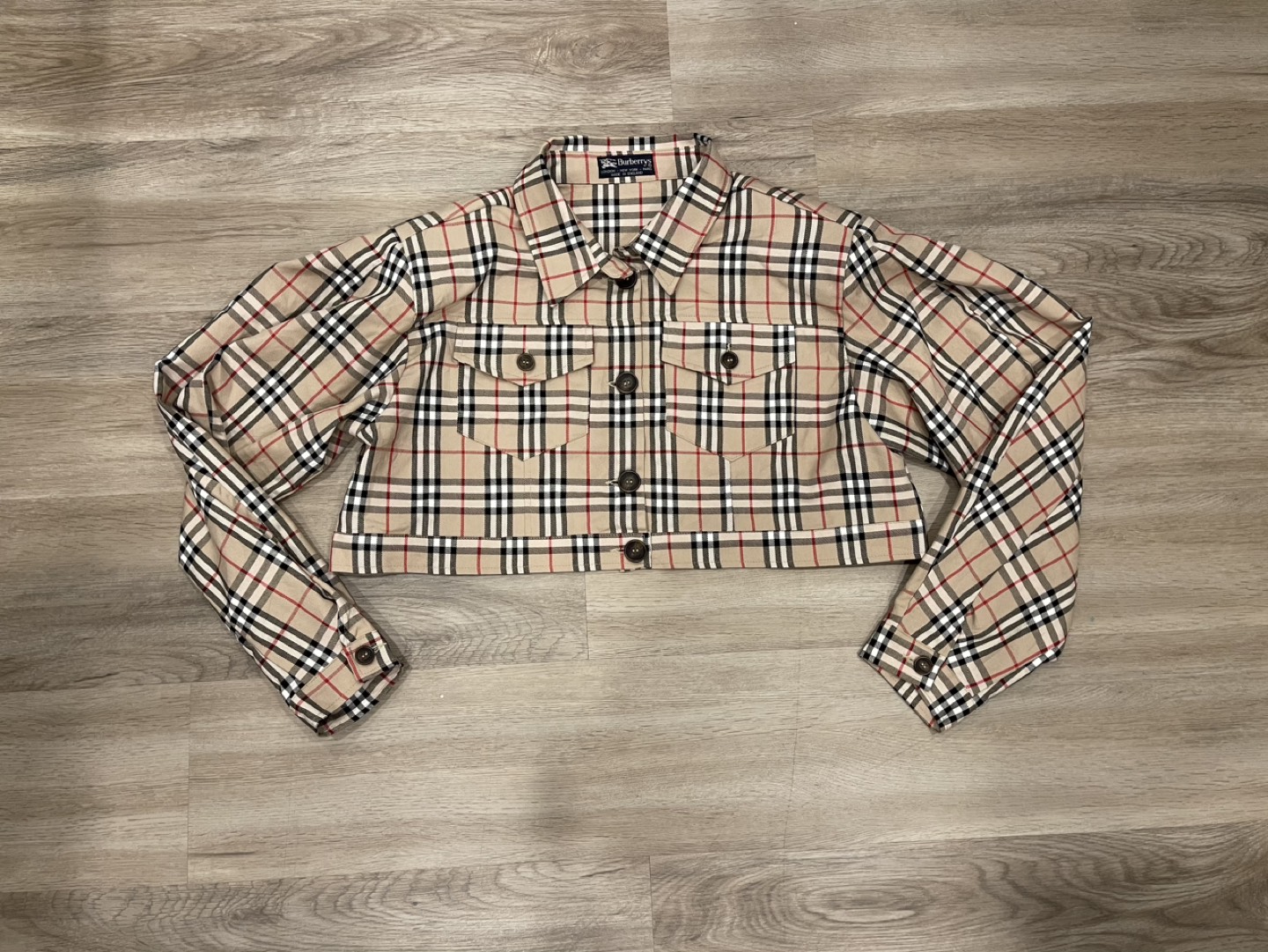 Vintage Burberry crop novacheck jacket thumbnail