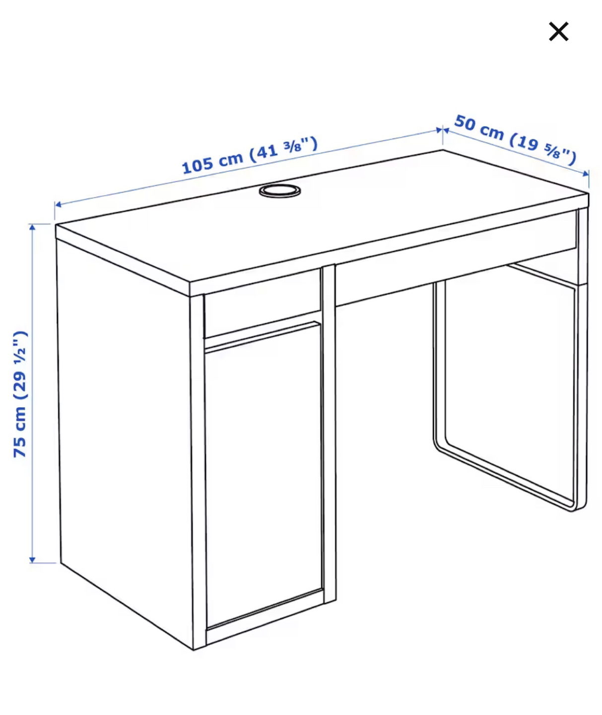 Moving Sale: White Ikea Desk - photo 2