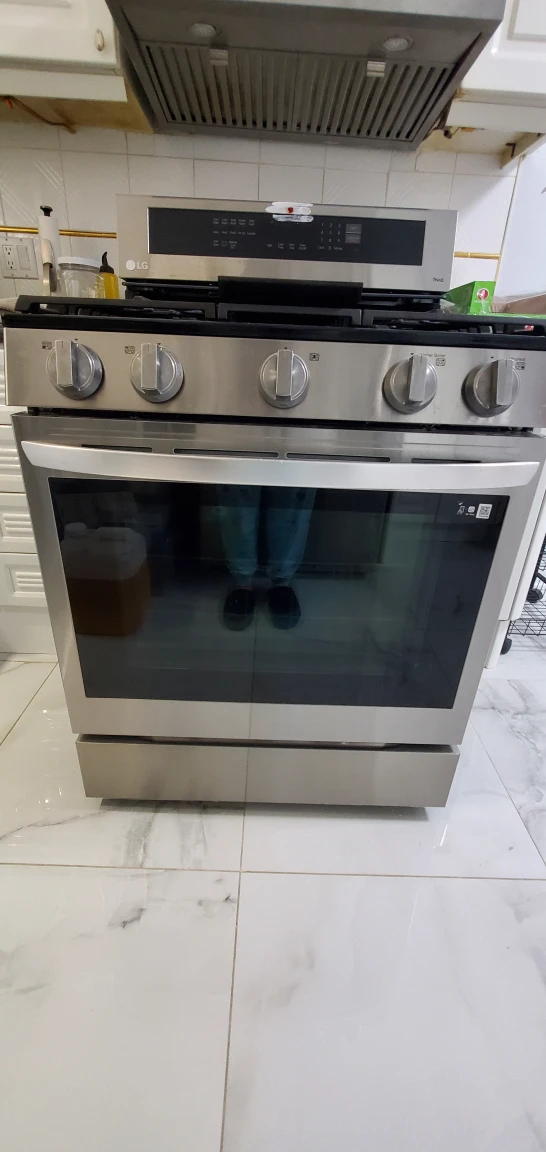 LG gas range stove Thin Q