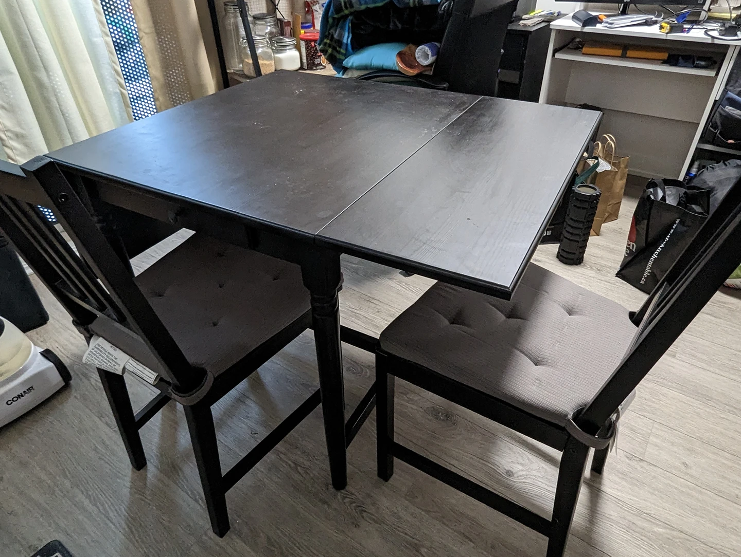 Ikea Ingatorp Dining Table with Chairs - photo 2