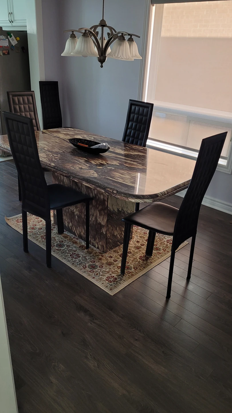 Marble Table w/ 6 Chairs