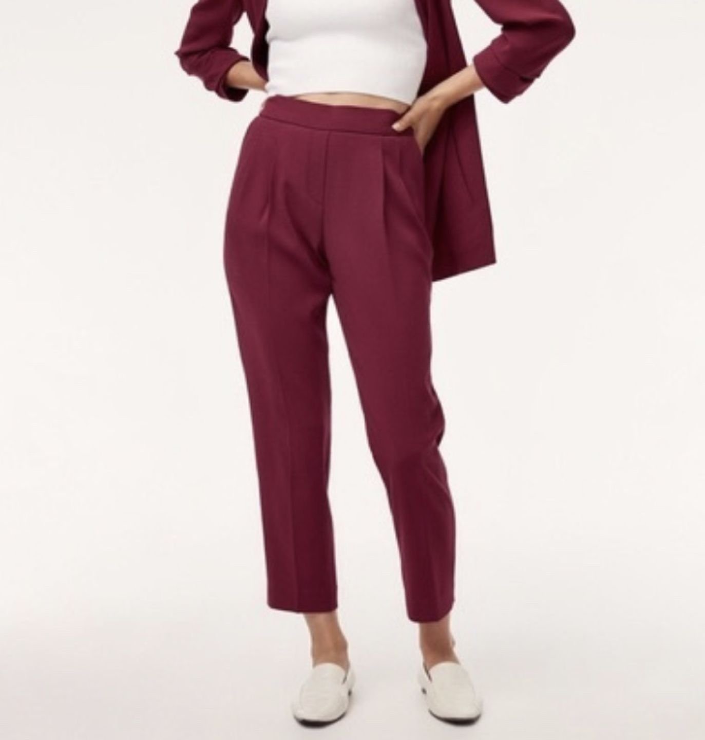 Aritzia conan pant terado in barolo (burgundy) Size 00