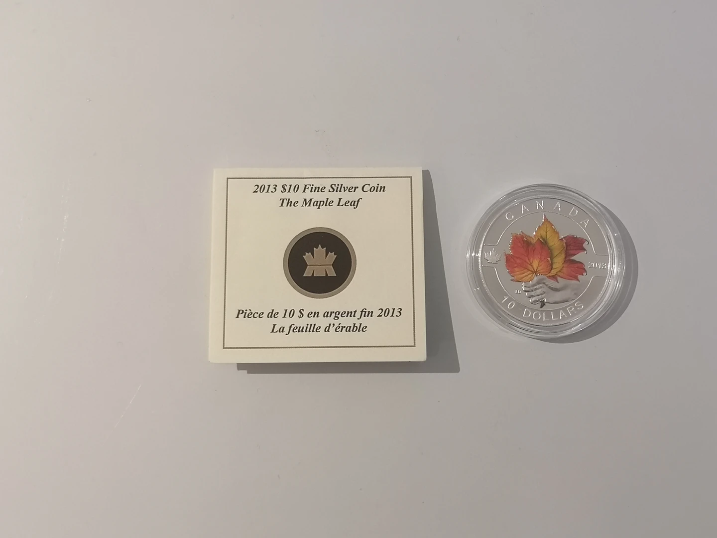 RCM 2013 $10 Fine Silver Coin - The Maple Leaf