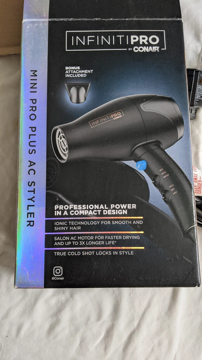 Infiniti Pro by Conair mini hairdryer thumbnail