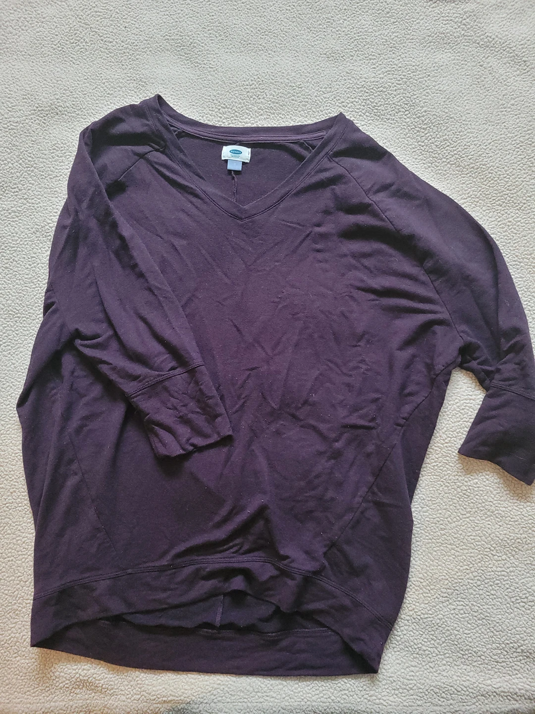 Old Navy Oversize Purple Shirt, size M thumbnail