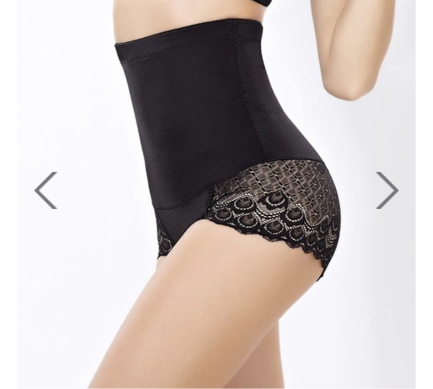 Seamless Tummy Control & Booty Lift Lace Short TAN color image indicator(4)