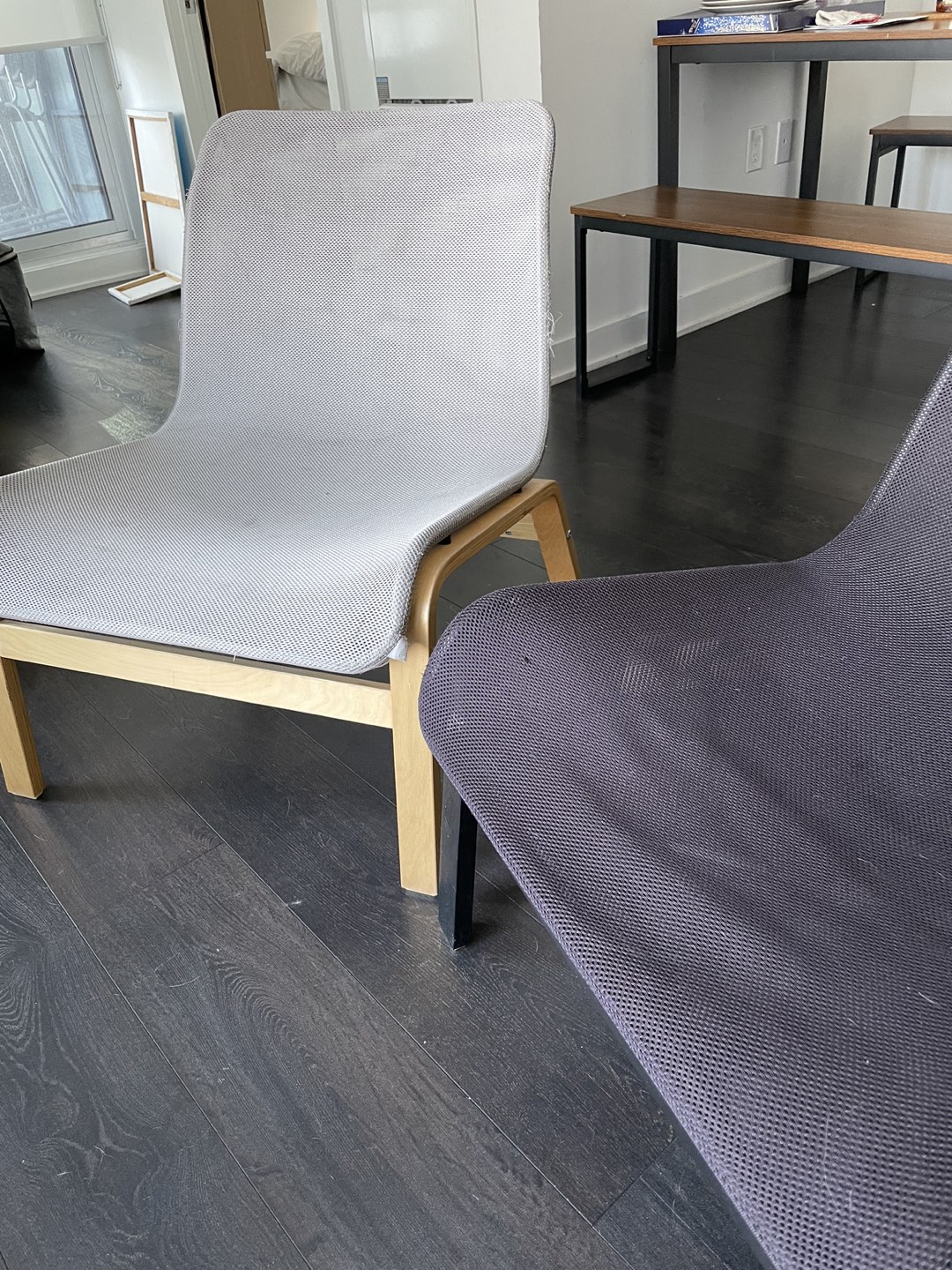 Ikea Nolmyra lounging chairs
