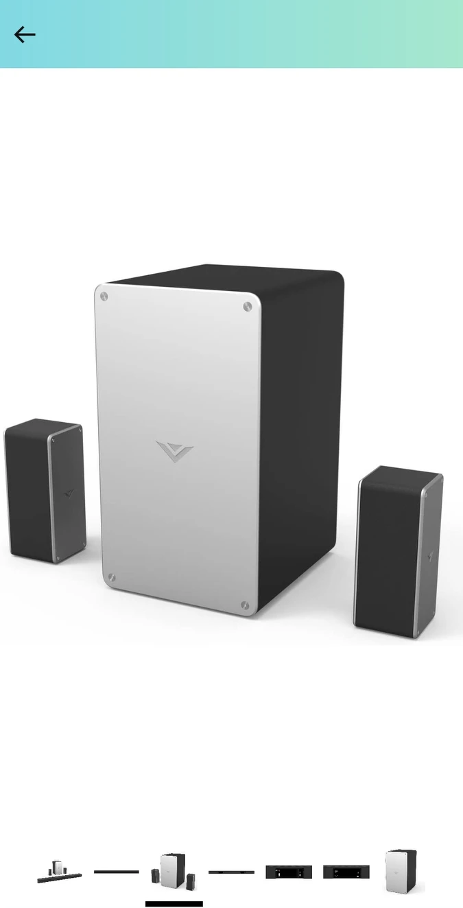 VIZIO Sound Bar for TV, 36” 5.1 Surround Sound System for TV