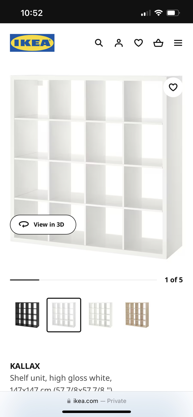 Ikea kallax shelf units