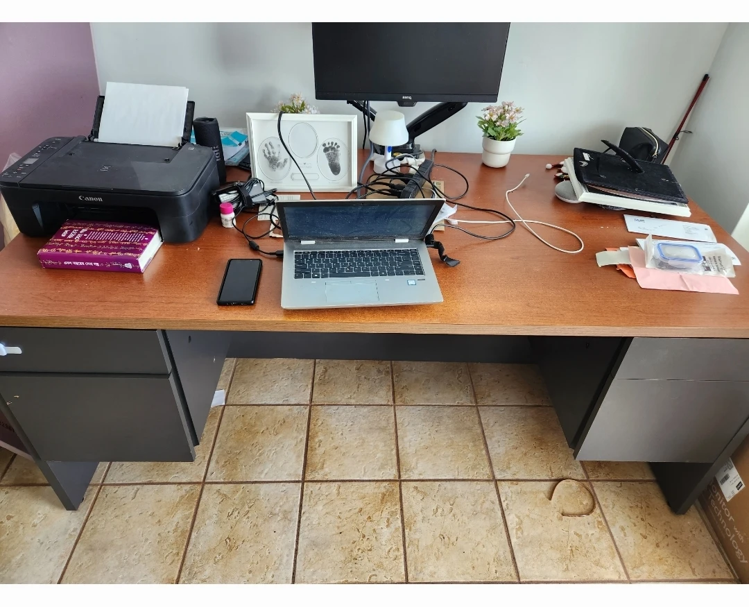 Real wood office desk - photo 2