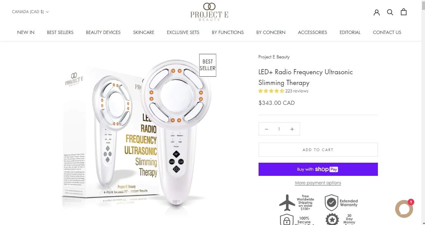 [Like New] LED+ Radio Frequency Ultrasonic Slimming Therapy
