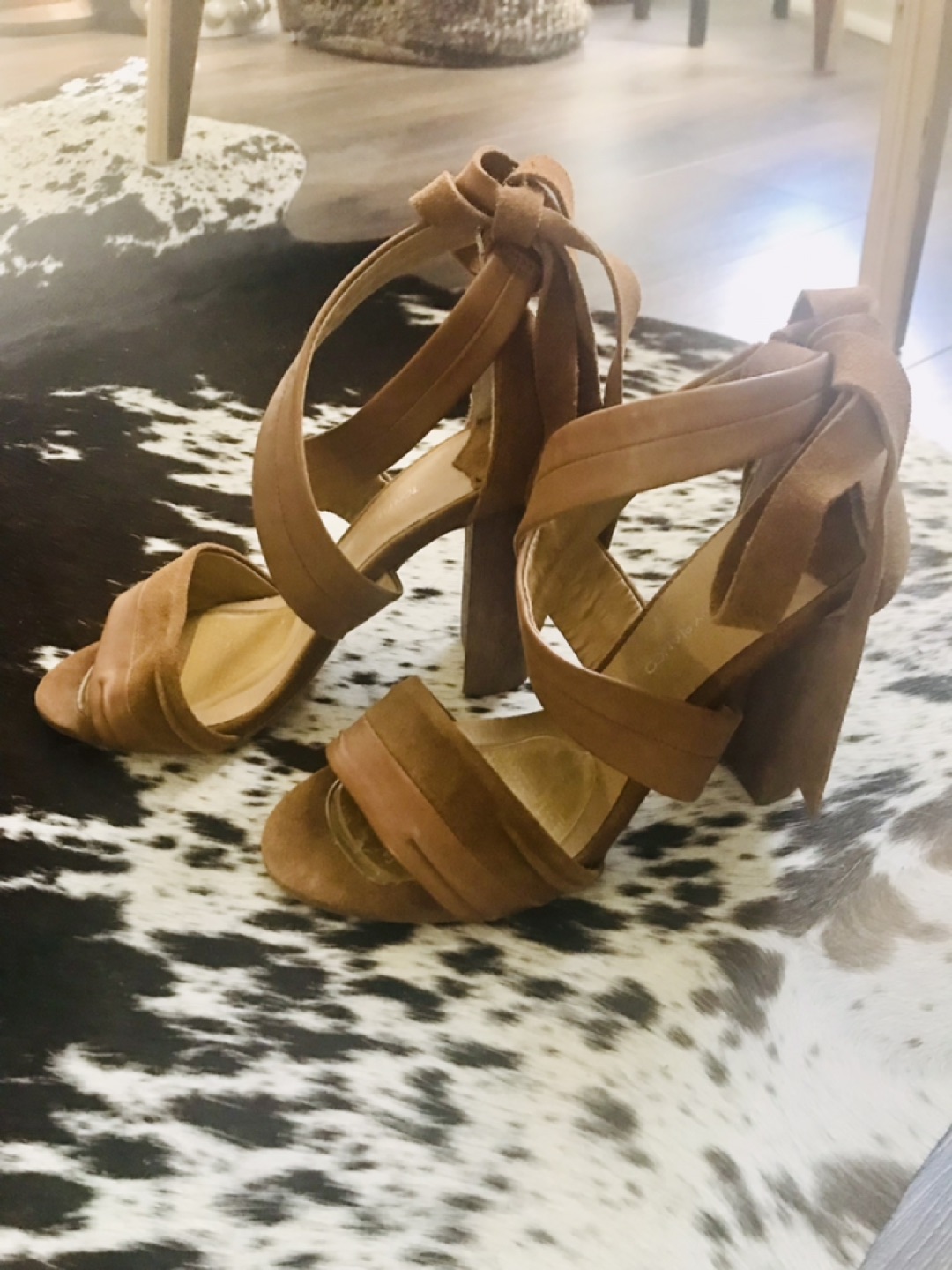 Tony Bianco leather and suede high heel sandals 6 image indicator(2)
